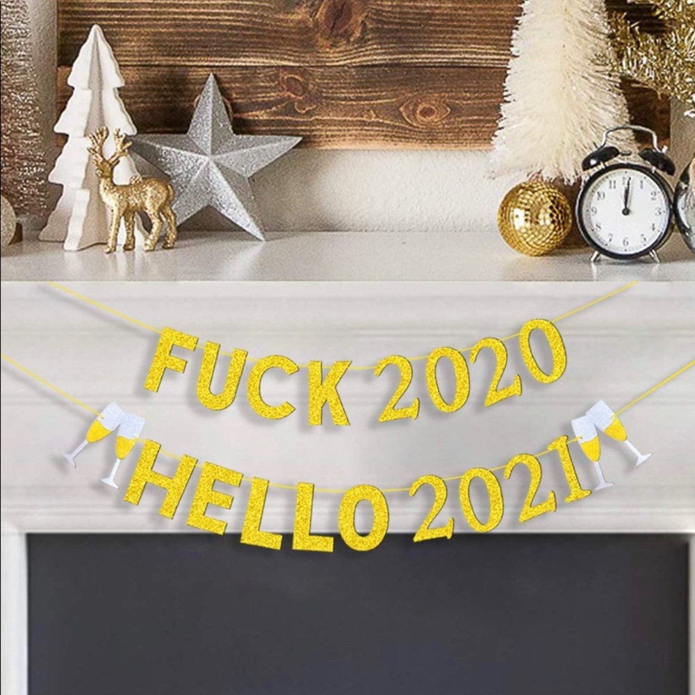 Funny Happy New Year 2020 Banner